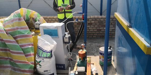 滁州黄龙溪项目部一体化污水处理设备现场调试
